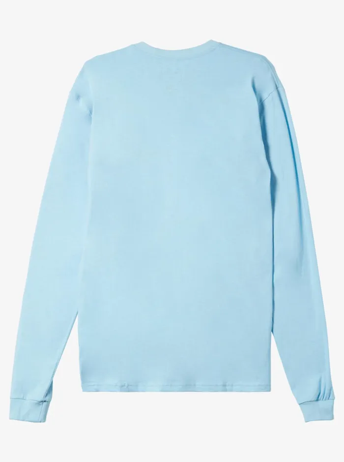 Men Quiksilver Tees Omni Logo Tshirt Sky Blue Men Quiksilver Tees Omni Logo Tshirt Sky Blue