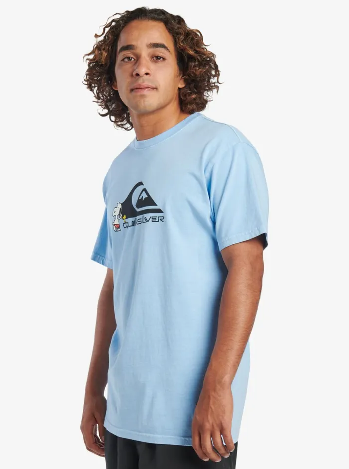 Men Quiksilver Tees Quiksilver X Peanuts Local Legends TShirt Airy Blue