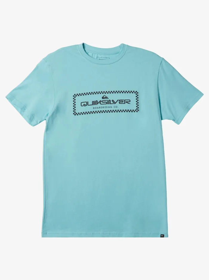 Men Quiksilver Tees Rain Check TShirt Angel Blue