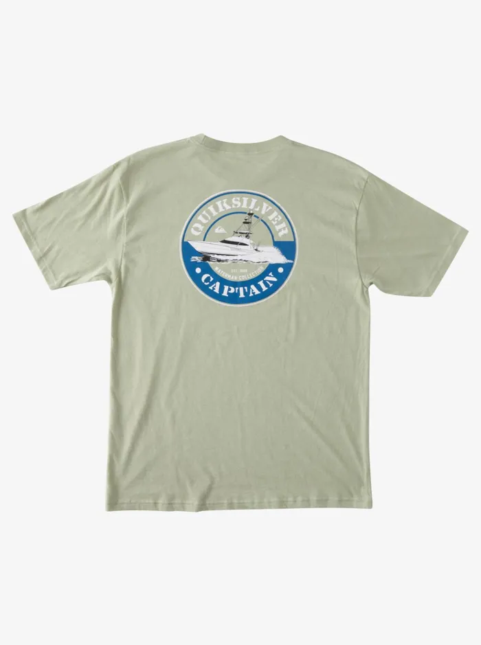 Men Quiksilver Tees W Captains Journey TShirt Tea