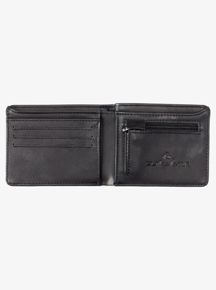 Men Quiksilver Wallets Slim Rays BiFold Wallet Black