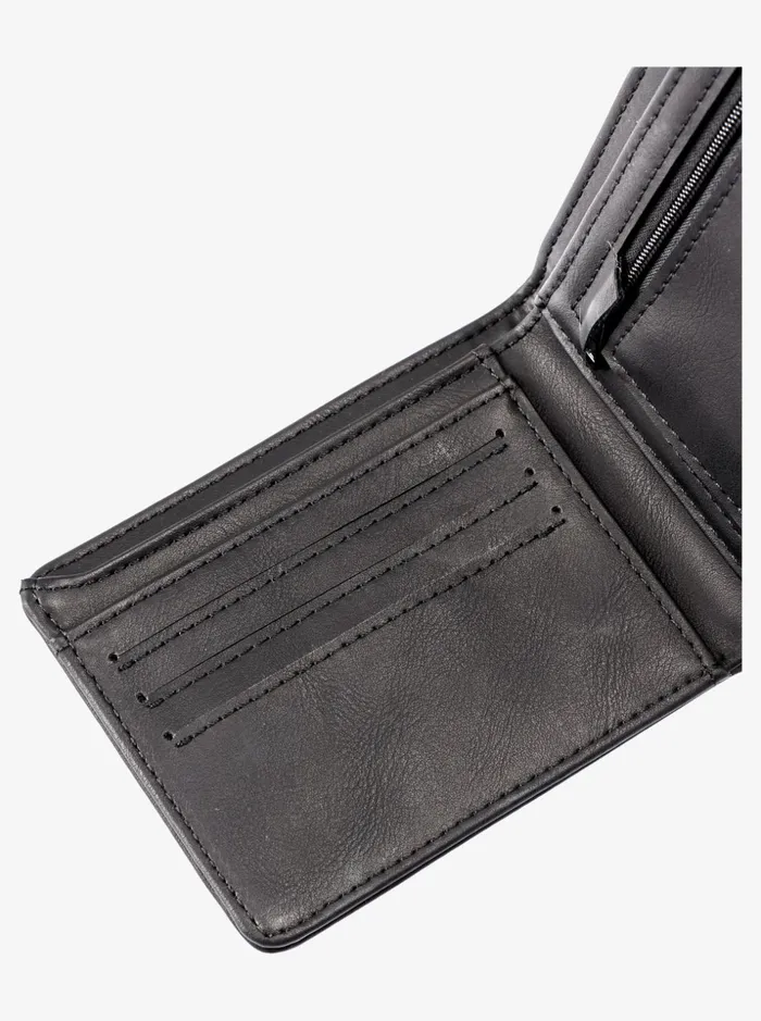 Men Quiksilver Wallets Slim Rays BiFold Wallet Black