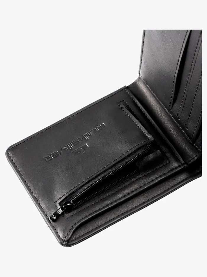 Men Quiksilver Wallets Slim Rays BiFold Wallet Black
