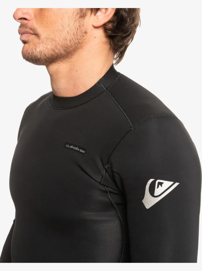 Men Quiksilver Wetsuits 2mm Everyday Sessions Long Sleeve Wetsuit Jacket Black