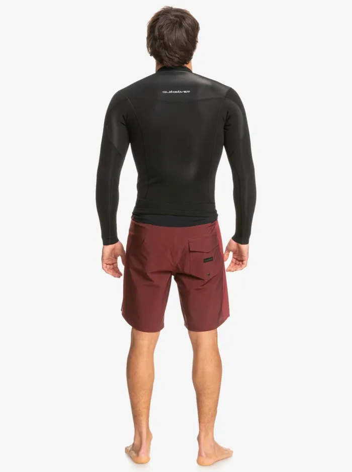 Men Quiksilver Wetsuits 2mm Everyday Sessions Long Sleeve Wetsuit Jacket Black