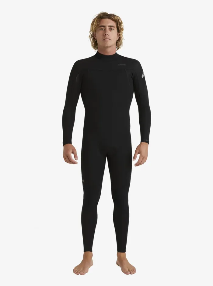 Men Quiksilver Wetsuits 32 Everyday Sessions Back Zip Wetsuit Black
