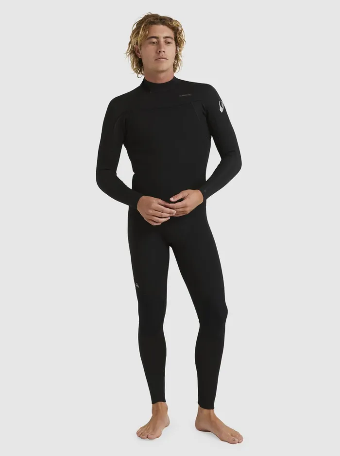 Men Quiksilver Wetsuits 32 Everyday Sessions Back Zip Wetsuit Black