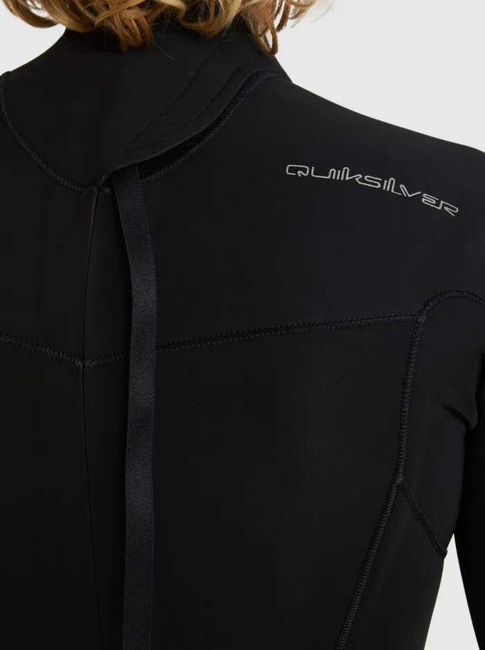 Men Quiksilver Wetsuits 32 Everyday Sessions Back Zip Wetsuit Black