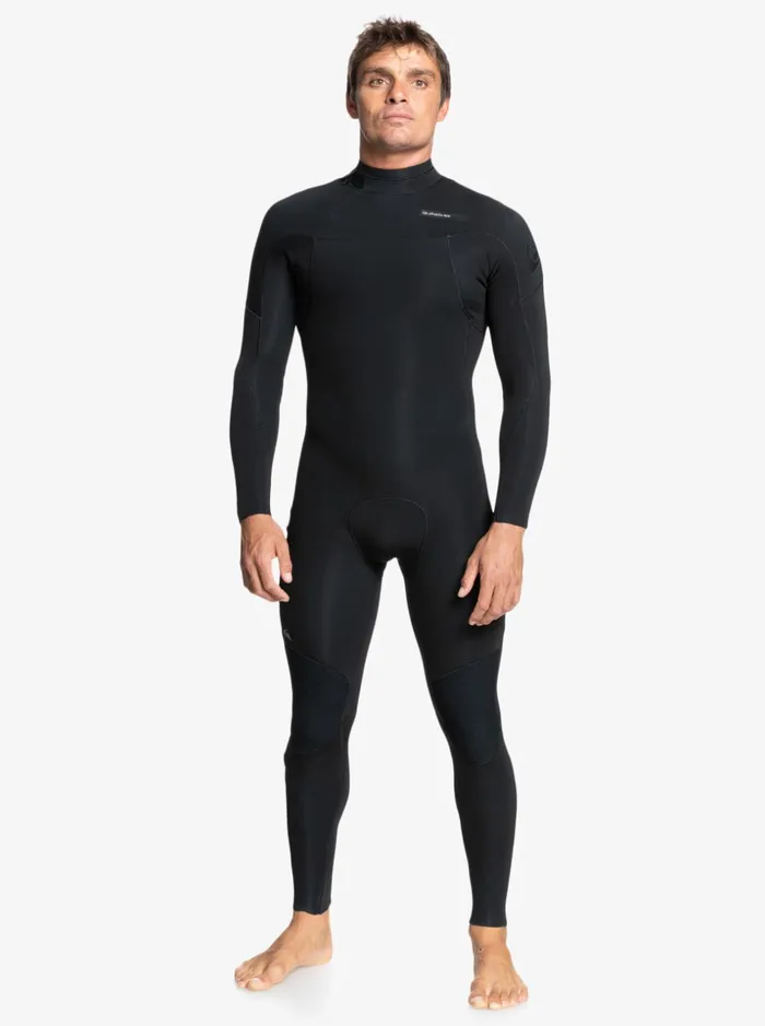 Men Quiksilver Wetsuits 43 Everyday Sessions BackZip Wetsuit Black