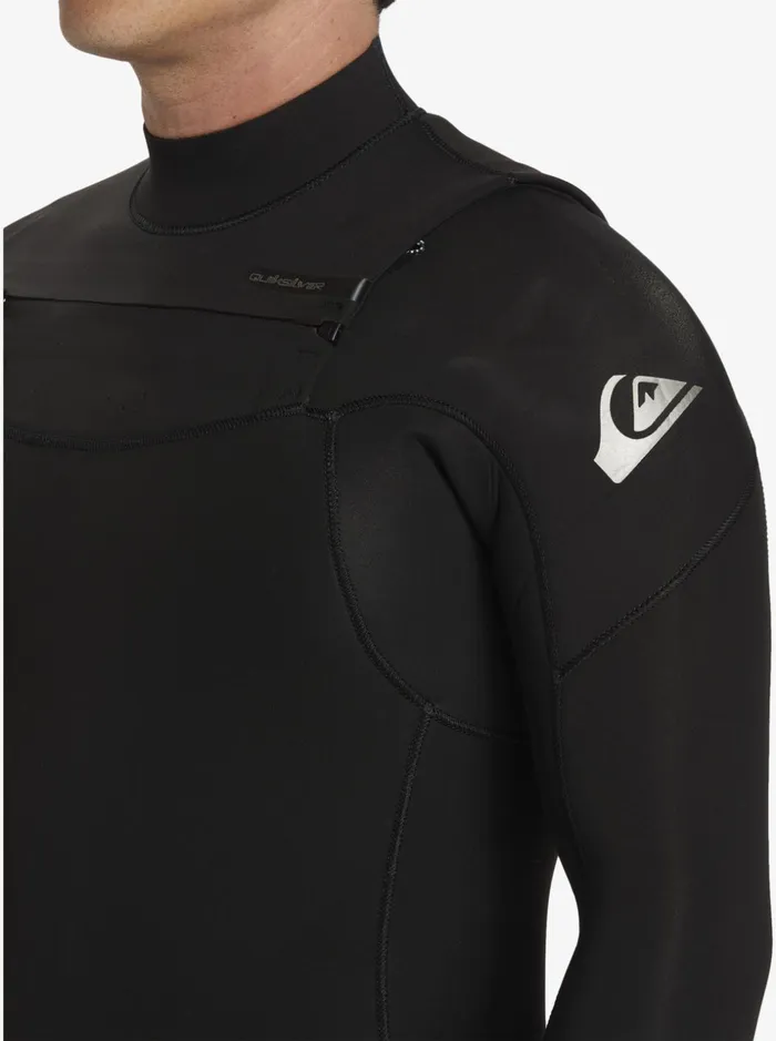 Men Quiksilver Wetsuits 543 Everyday Sessions ChestZip Wetsuit Black Men Quiksilver Wetsuits 543 Everyday Sessions ChestZip Wetsuit Black