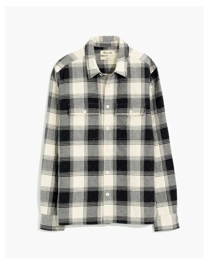 Men Quilted Easy Shirt Jacket In Plaid Dupage Plaid Madewell Jackets Men Quilted Easy Shirt Jacket In Plaid Dupage Plaid Madewell Jackets