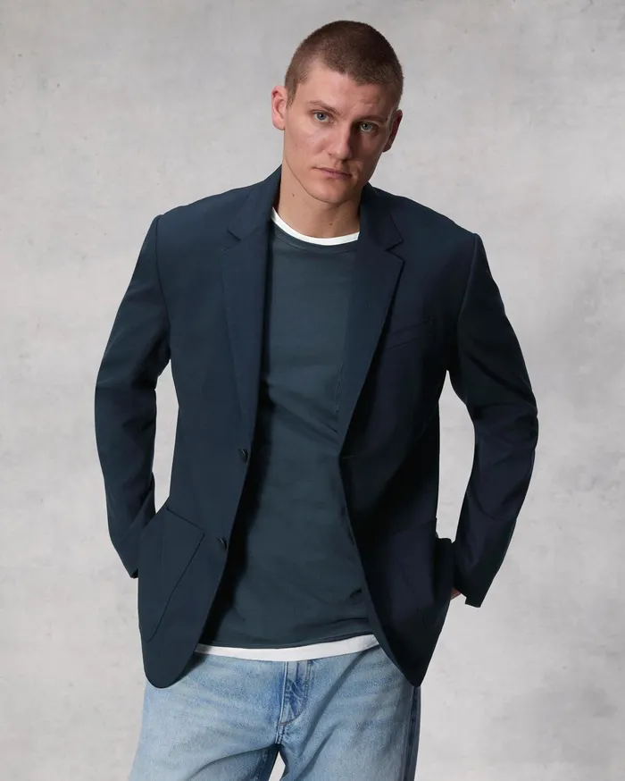 Men Rag and Bone Blazers Shift Cotton Blazer Salute