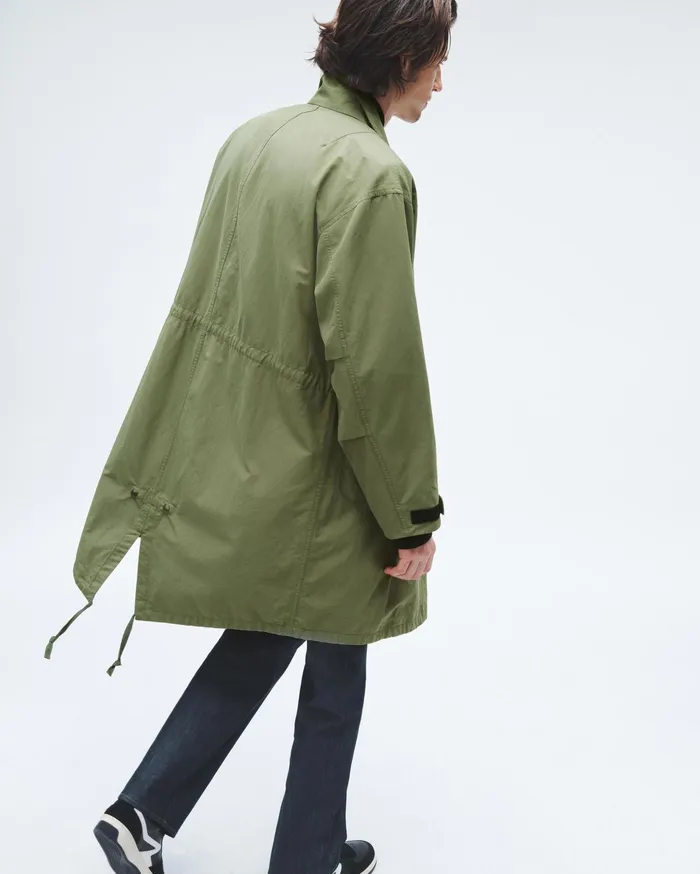 Men Rag and Bone Coats and Jackets Falcon Cotton Nylon Parka Lichen Men Rag and Bone Coats and Jackets Falcon Cotton Nylon Parka Lichen