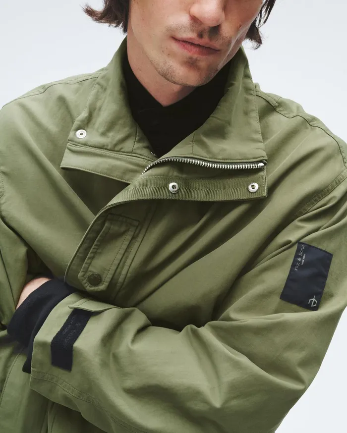 Men Rag and Bone Coats and Jackets Falcon Cotton Nylon Parka Lichen Men Rag and Bone Coats and Jackets Falcon Cotton Nylon Parka Lichen