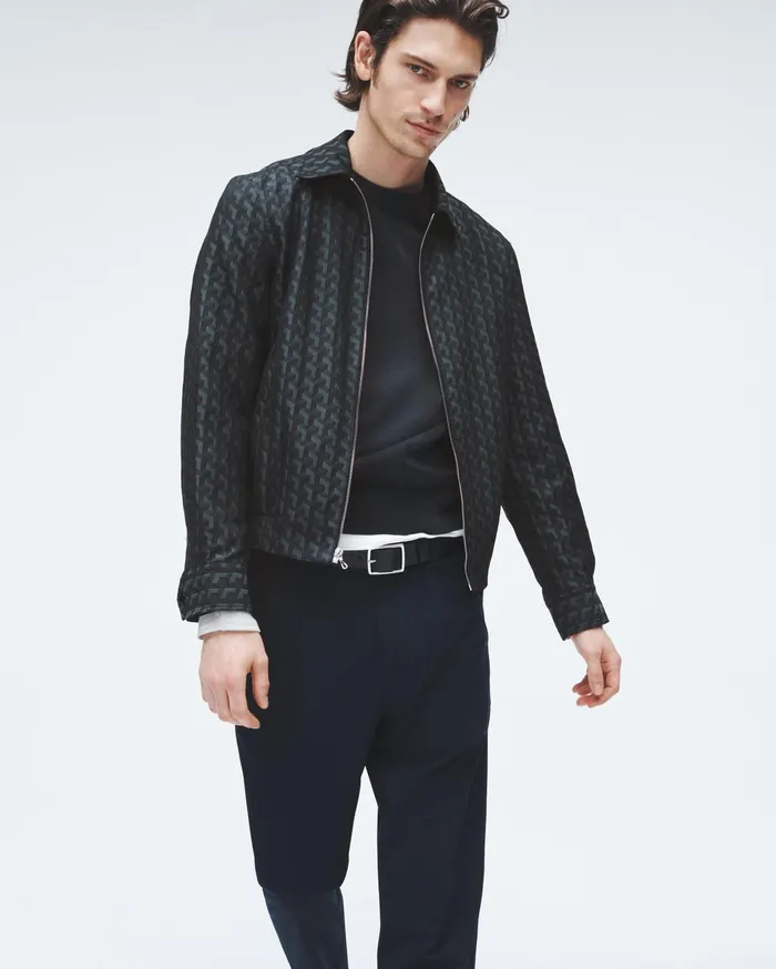Men Rag and Bone Coats and Jackets Irving Italian Jacquard Jacket Navy Gemma Geo Men Rag and Bone Coats and Jackets Irving Italian Jacquard Jacket Navy Gemma Geo