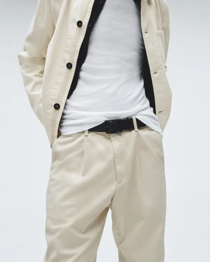 Men Rag and Bone Pants Pleated Cotton Chino Turtledove Men Rag and Bone Pants Pleated Cotton Chino Turtledove