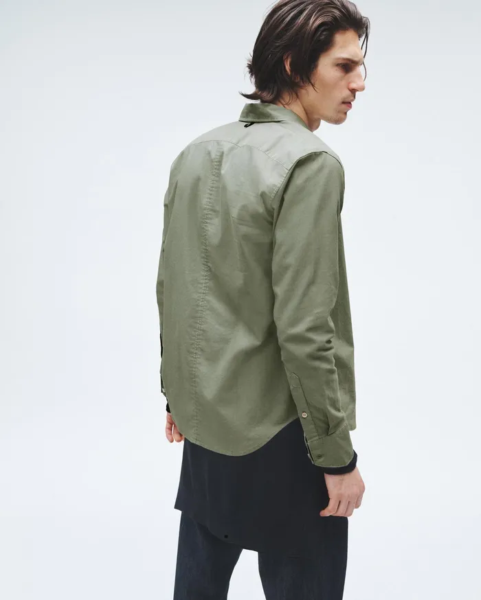 Men Rag and Bone Shirts Tomlin Cotton Oxford Shirt Dark Mint Men Rag and Bone Shirts Tomlin Cotton Oxford Shirt Dark Mint