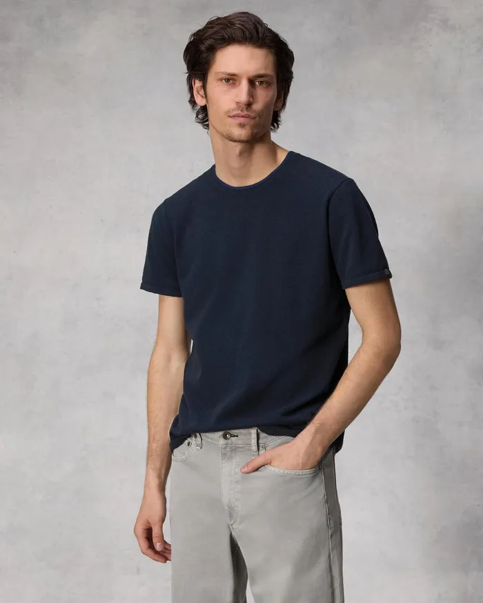 Men Rag and Bone Sweaters Classic Zuma Toweling Tee Salute