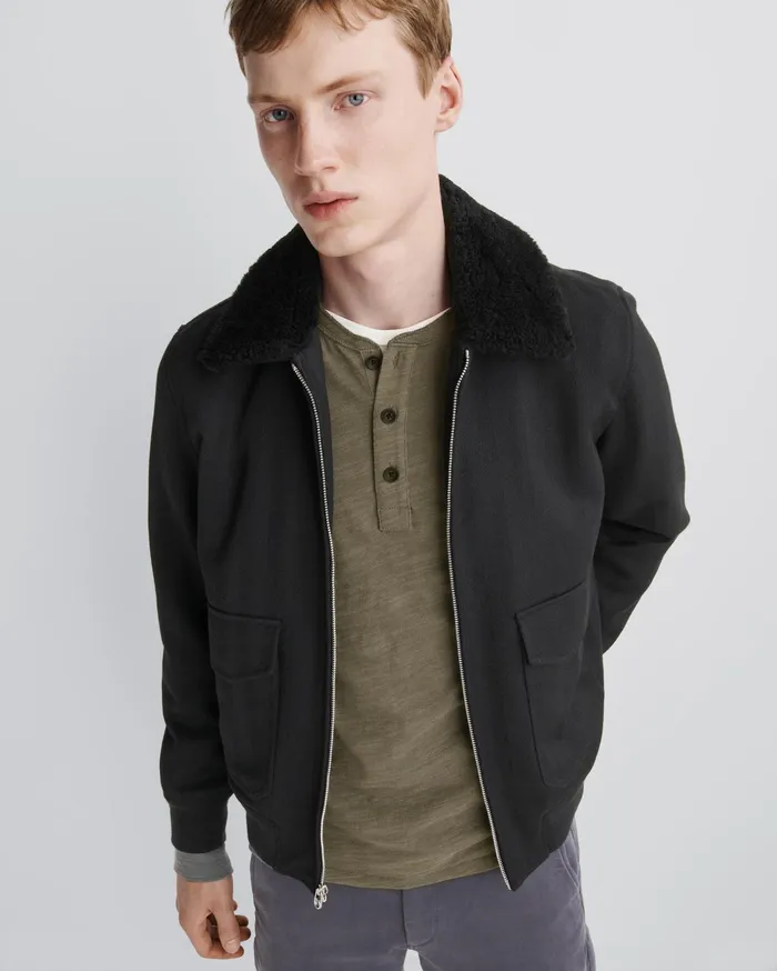 Men Rag and Bone TShirts Classic Flame Henley Military Olive Men Rag and Bone TShirts Classic Flame Henley Military Olive