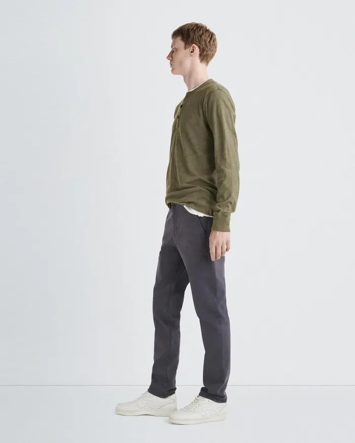 Men Rag and Bone TShirts Classic Flame Henley Military Olive Men Rag and Bone TShirts Classic Flame Henley Military Olive