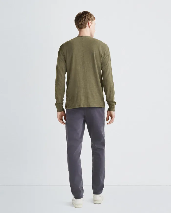 Men Rag and Bone TShirts Classic Flame Henley Military Olive Men Rag and Bone TShirts Classic Flame Henley Military Olive