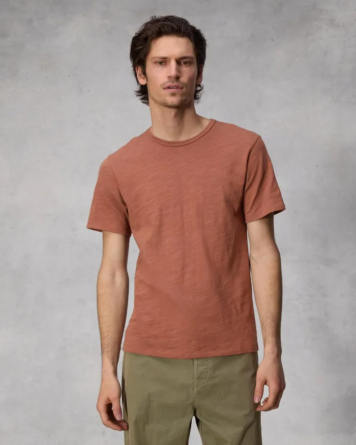 Men Rag and Bone TShirts Classic Flame Tee Clay