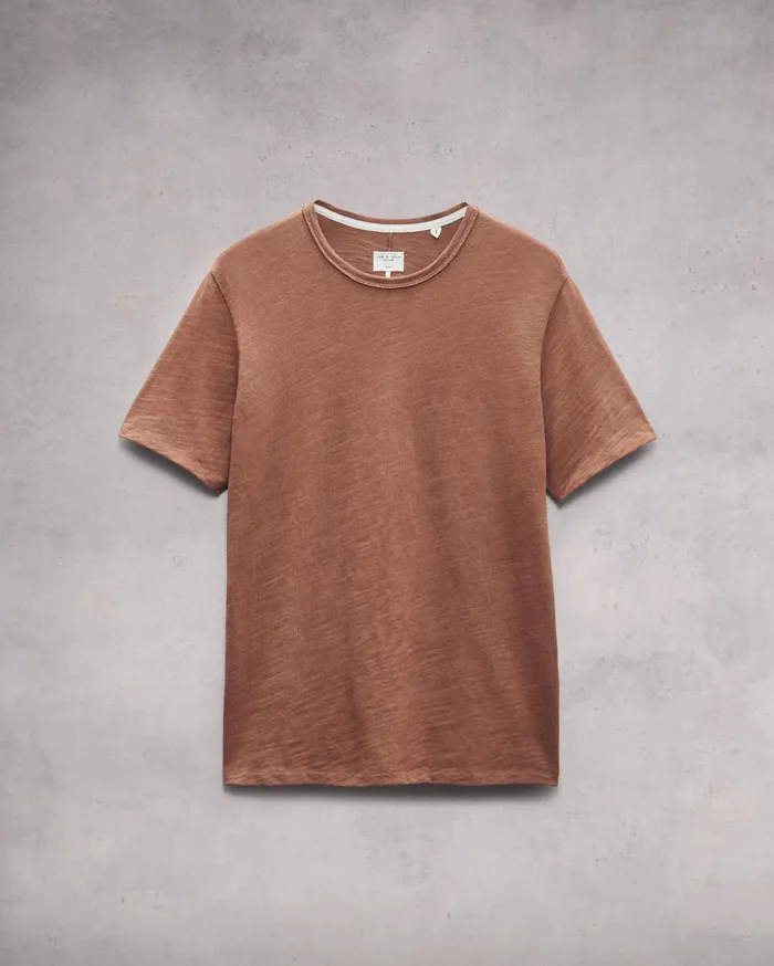 Men Rag and Bone TShirts Classic Flame Tee Clay