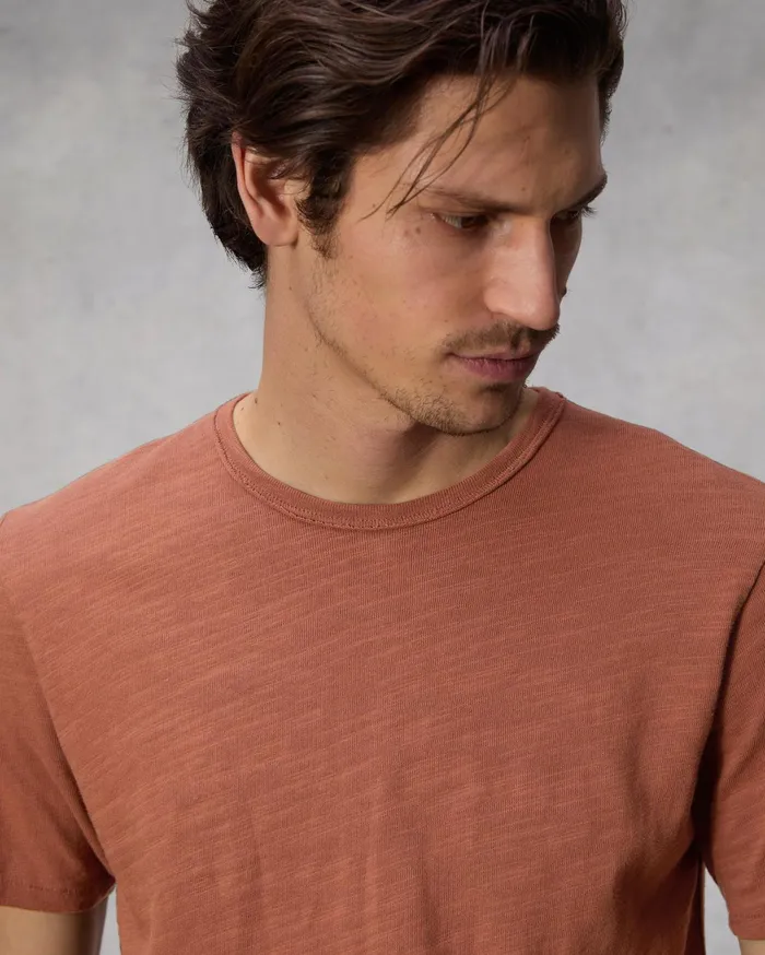 Men Rag and Bone TShirts Classic Flame Tee Clay