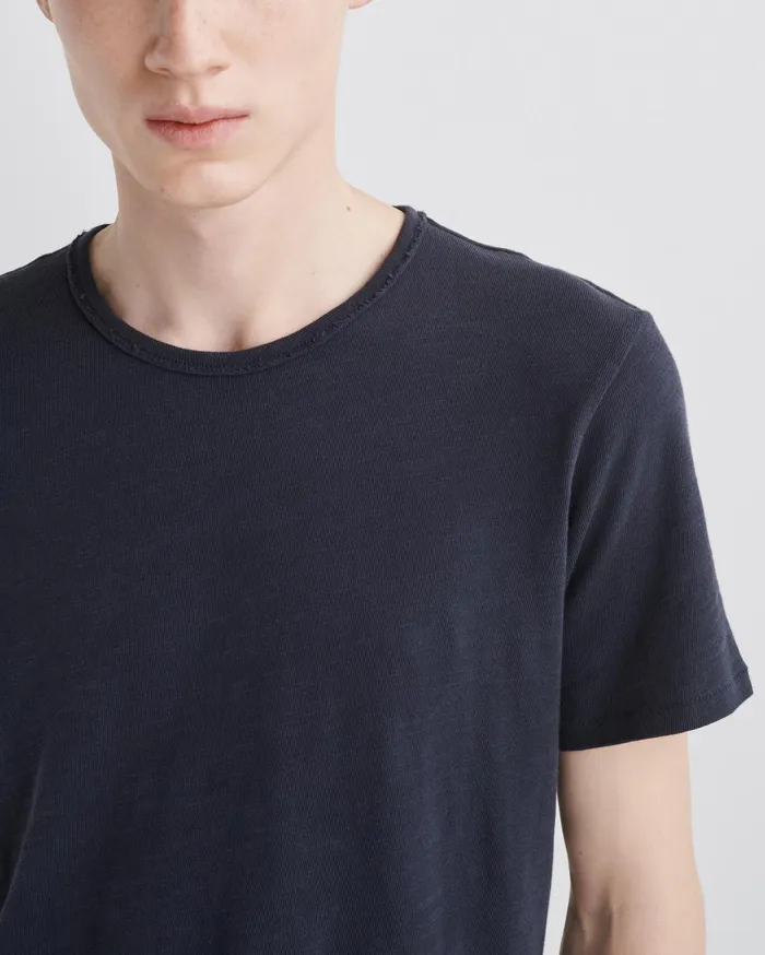 Men Rag and Bone TShirts Classic Flame Tee Deep Navy Men Rag and Bone TShirts Classic Flame Tee Deep Navy