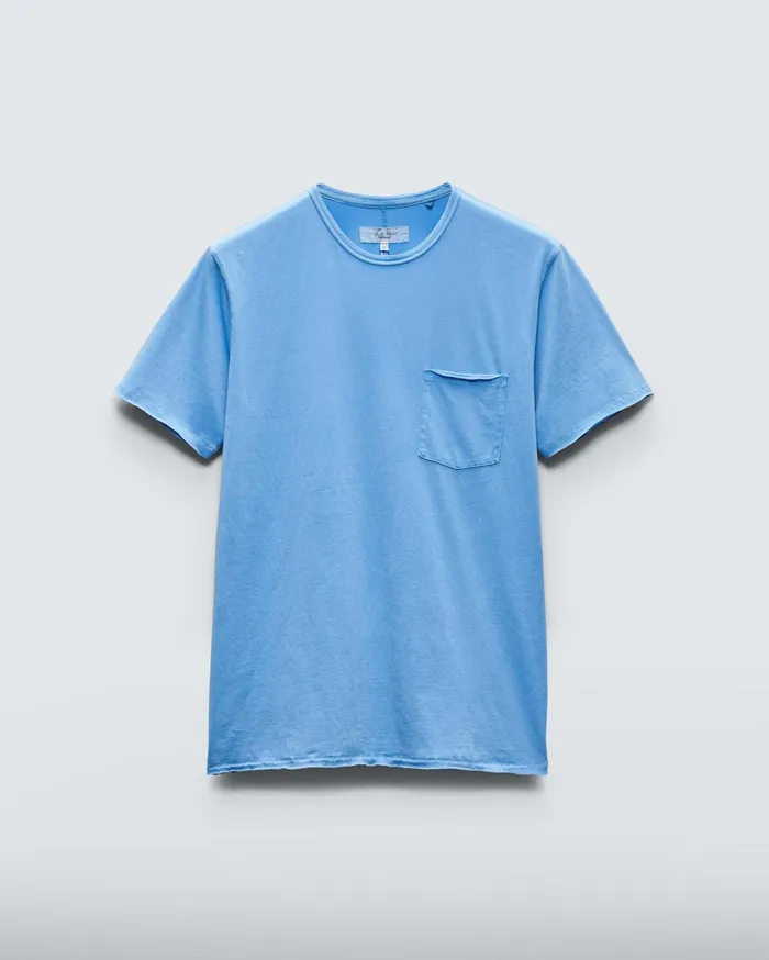 Men Rag and Bone TShirts Miles Principal Jersey Tee Blue Skies Men Rag and Bone TShirts Miles Principal Jersey Tee Blue Skies