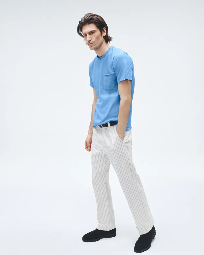 Men Rag and Bone TShirts Miles Principal Jersey Tee Blue Skies Men Rag and Bone TShirts Miles Principal Jersey Tee Blue Skies