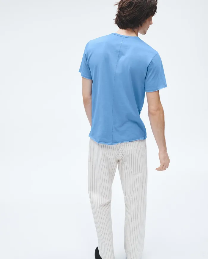 Men Rag and Bone TShirts Miles Principal Jersey Tee Blue Skies Men Rag and Bone TShirts Miles Principal Jersey Tee Blue Skies