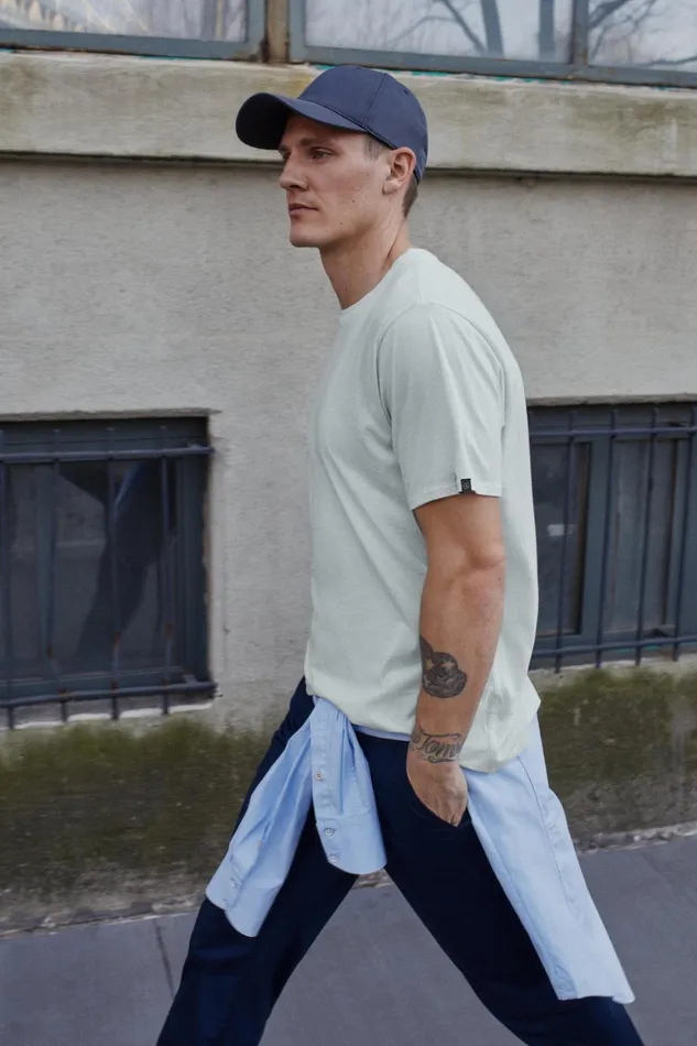 Men Rag and Bone TShirts Zero Gravity Classic Tee Sky Blue
