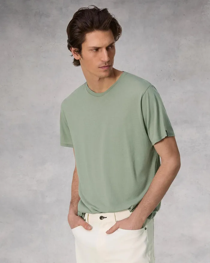 Men Rag and Bone TShirts Zero Gravity Classic Tee Vetiver