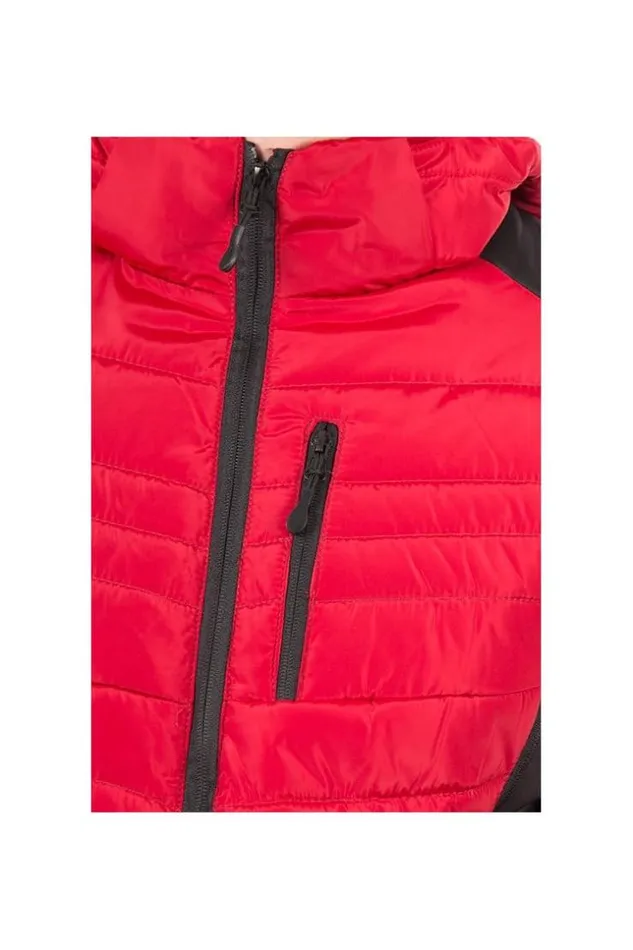 Men RedBlack Quilted Jacket Red Brentiny Paris Parkas And Down Jackets