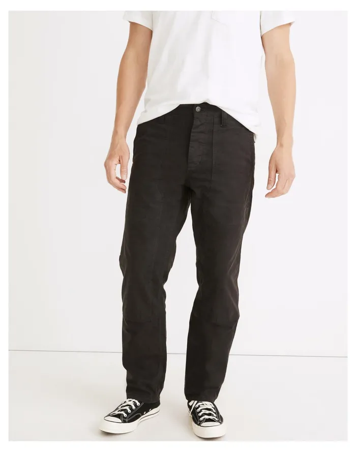 Men Relaxed Straight Workwear Pants Black Coal Madewell Pants Men Relaxed Straight Workwear Pants Black Coal Madewell Pants