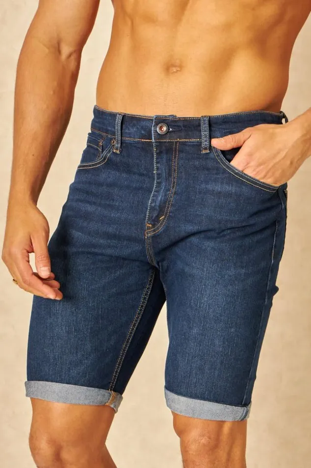Men Short Bleu Brut Blue Brentiny Paris Shorts