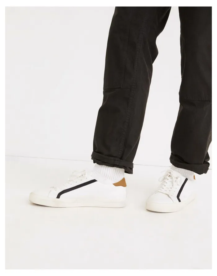 Men Sidewalk Low Top Sneakers In Leather Spiced Olive Multi Madewell Sneakers Men Sidewalk Low Top Sneakers In Leather Spiced Olive Multi Madewell Sneakers
