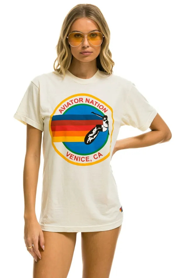 Men SIGNATURE TEE 8211 VINTAGE WHITE Aviator Nation Tees