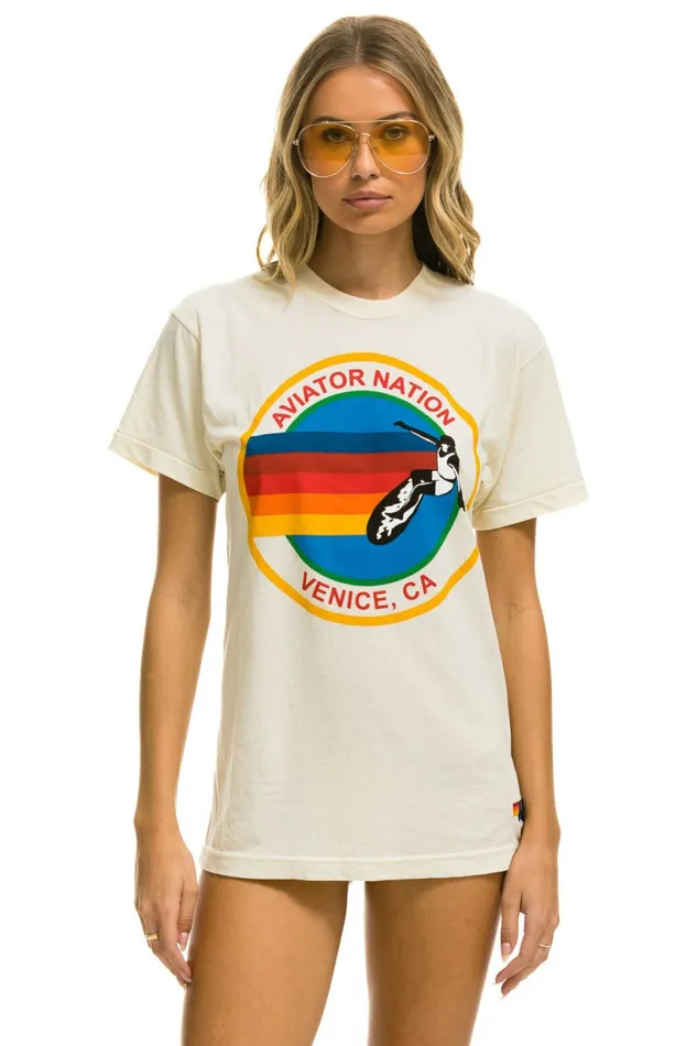 Men SIGNATURE TEE 8211 VINTAGE WHITE Aviator Nation Tees Men SIGNATURE TEE 8211 VINTAGE WHITE Aviator Nation Tees
