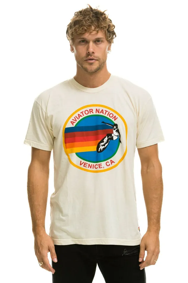 Men SIGNATURE TEE 8211 VINTAGE WHITE Aviator Nation Tees Men SIGNATURE TEE 8211 VINTAGE WHITE Aviator Nation Tees