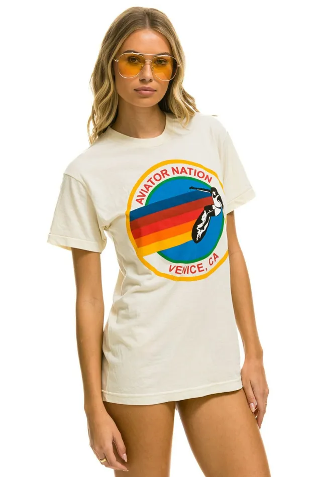 Men SIGNATURE TEE 8211 VINTAGE WHITE Aviator Nation Tees Men SIGNATURE TEE 8211 VINTAGE WHITE Aviator Nation Tees