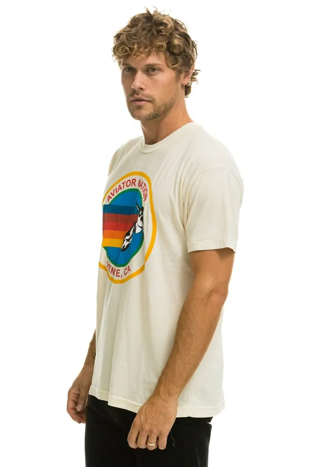 Men SIGNATURE TEE 8211 VINTAGE WHITE Aviator Nation Tees Men SIGNATURE TEE 8211 VINTAGE WHITE Aviator Nation Tees