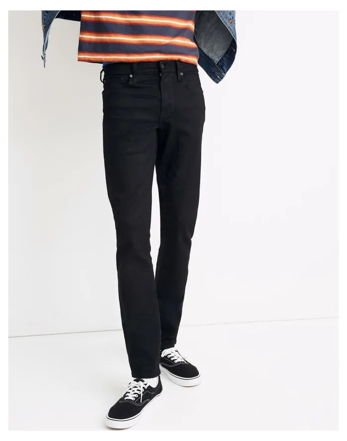 Men Slim Jeans In Black Wash Black Madewell Jeans Men Slim Jeans In Black Wash Black Madewell Jeans