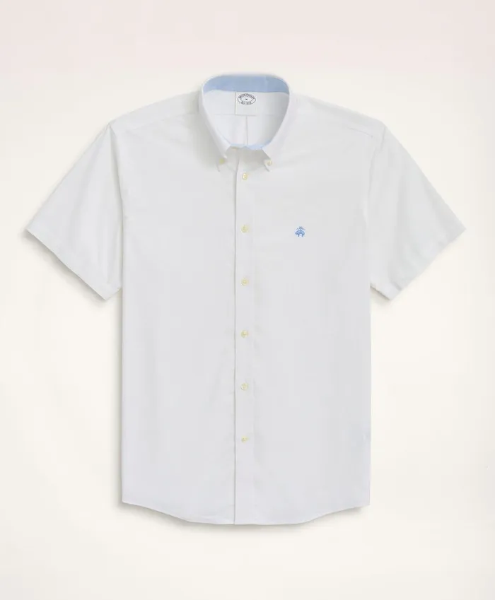 Men Stretch Regent RegularFit Sport Shirt NonIron ShortSleeve Oxford White Brooks Brothers Sport Shirts Men Stretch Regent RegularFit Sport Shirt NonIron ShortSleeve Oxford White Brooks Brothers Sport Shirts