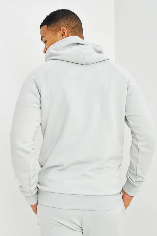 Men Sweat Capuche Basic Gris Clair Grey Brentiny Paris Sweatshirts and Pullovers