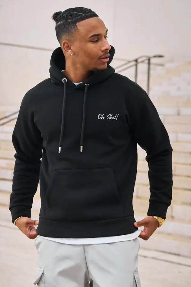 Men Sweat Capuche Noir 034Oh Shit 034 Black Brentiny Paris Sweatshirts and Pullovers Men Sweat Capuche Noir 034Oh Shit 034 Black Brentiny Paris Sweatshirts and Pullovers