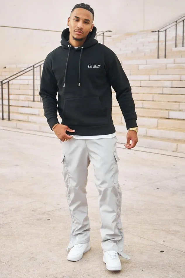 Men Sweat Capuche Noir 034Oh Shit 034 Black Brentiny Paris Sweatshirts and Pullovers Men Sweat Capuche Noir 034Oh Shit 034 Black Brentiny Paris Sweatshirts and Pullovers