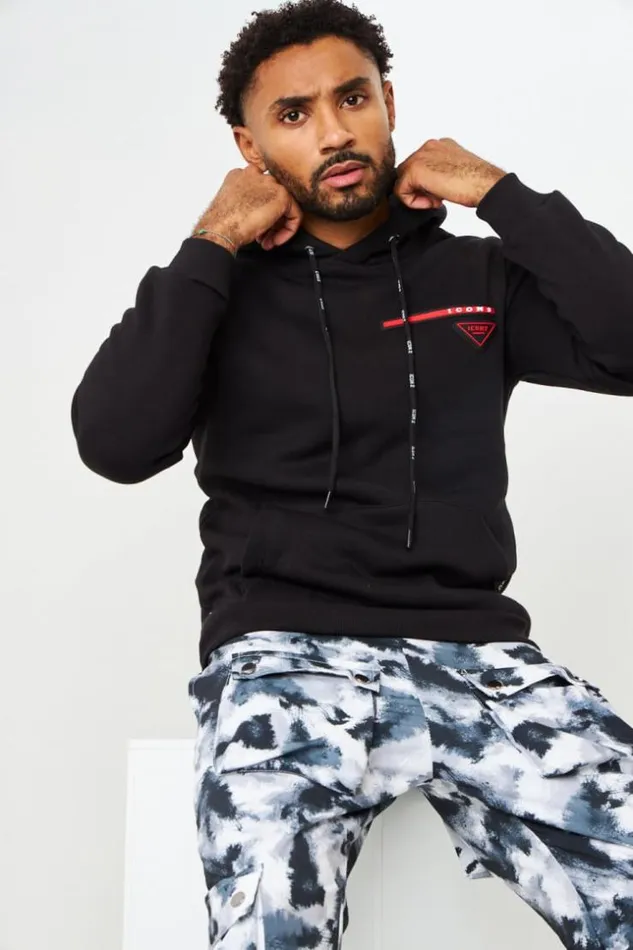 Men Sweat Capuche Noir Logo Icon2 En Relief Rouge Black Brentiny Paris Sweatshirts and Pullovers Men Sweat Capuche Noir Logo Icon2 En Relief Rouge Black Brentiny Paris Sweatshirts and Pullovers