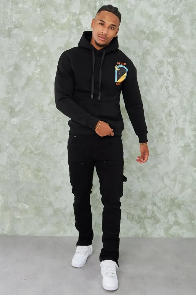 Men Sweat Noir Capuche 034Never Give Up 034 Black Brentiny Paris Sweatshirts and Pullovers Men Sweat Noir Capuche 034Never Give Up 034 Black Brentiny Paris Sweatshirts and Pullovers